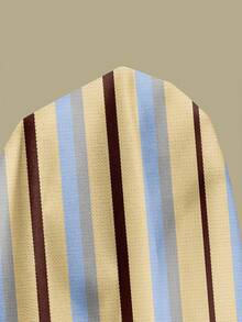 SHEIN LUNE 女式拼色条纹针织卫衣，适合秋冬季 - 彩色 - 查看 6