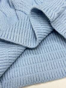 Jeanoix Jeanoir Ordinary Long-Sleeved Minimalist Sweater, Casual Clothing, Waist Top