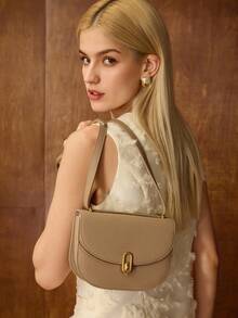 MOTF PREMIUM WOMEN'S COMMUTE SIMPLE FASHION FLAP BAG - Maroon - View 8