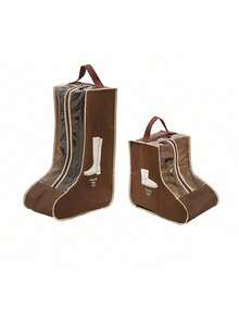 SHEIN Boots Storage Bag, Long Boots And Short Boots Storage Shoe Bag, New Fashion Transparent Shoe Boot Dust Cover, Boot Bags For Women's Tall And Ankle Boots,Travel Home Non-Woven Boot Bag, Zippered Boot Covers With Carry Handles, Thickened Waterproof Portable Handheld Boot Storage Bag, Protective, Breathable, And Space-Saving - Ideal For Travel, Closet Organization, And Shoe Protection, Suitable For Flat Shoes, Ankle Boots And High Boots - Clear - View 18