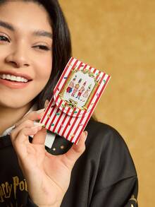 HARRY POTTER X SHEIN 4pcs Portable Nail Clipper Set,Premium Stainless Steel Manicure Set With Storage Bag,Professional Beauty Kit Includes Nail Clipper & Portable Nail File & Ear Pick, Personal Care Set For Travel Or Home Use,Durable, Salon-Quality Tools For Easy At-Home Grooming,Christmas