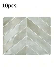 SHEIN 10/20片 11.4英寸 X 9英寸 可剥离粘贴壁纸 - 3D软凝胶可剥离粘贴柔性防水瓷砖，适用于厨房、浴室、易清洁墙面和淋浴房瓷砖。家居装饰，节日装饰。房间装饰 墙面装饰 浴室装饰 卧室装饰 房间装饰用品 客厅装饰 家居装饰 客厅墙纸 墙贴 墙贴 - 彩色 - 查看 18