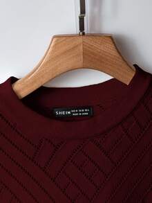 GlowEve Women's Solid Color Round Neck Button Decor Casual Versatile Knit Top