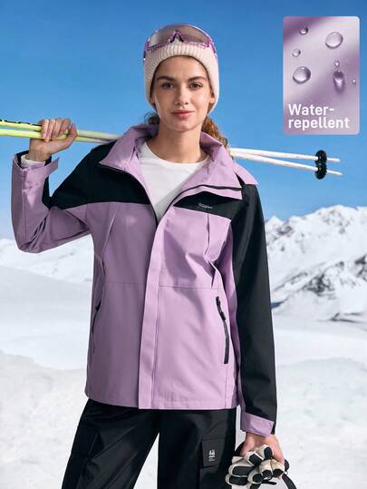 In My Nature 女式外套 女式户外外套 女式拼色连帽户外风衣, 女式拼色外套, 粉色外套, 紫色和黑色外套, 撞色, 撞色外套, 前拉链休闲外套, 连帽户外外套, 户外风衣外套, 户外休闲外套, 户外徒步外套, 女式休闲外套, 女式跑步外套, 女式徒步外套, 运动服外套, 秋冬外套, 保暖外套, 户外徒步外套, 多功能外套, 带口袋户外徒步外套, 软壳外套, 防水外套, 女式秋冬时尚防水防泼水外套