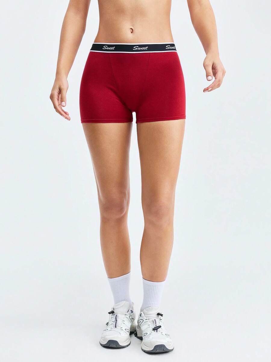LOUNGEISTA 5 Packs Multicolor Cotton Women Shorts Comfortable Minimalist Ribbon Low Rise Boxers For Daily Wear Ideal For Sports And Relaxing - Multicolor - View 1