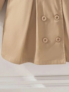 Souflis Souflis 女宝宝休闲百搭长袖翻领风衣，适合春秋季日常穿着