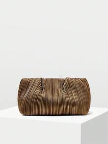 MOTF PREMIUM LADIES' HANDBAG, FASHIONABLE AND ELEGANT, SUITABLE FOR DAILY USE, GATHERINGS, PARTIES, VACATIONS AND OTHER SCENARIOS , WEDDING - Dark gold - View 2