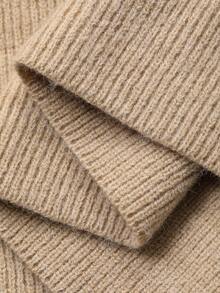 Livesso Women's Loose Jacket And Fitted Dress 2 Pieces Set, Autumn - Khaki - View 7