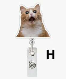 1 Túi đựng thẻ cảm xúc bằng acrylic có thể thu gọn, xoay được, dùng cho bác sĩ, y tá, móc khóa thẻ, khóa kéo dễ dàng. - Nhiều màu - Xem 11