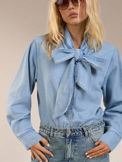 Avantive 夏季女士舞会/正式/海滩/度假/可爱/西部装/商务休闲/优雅/生日/外出/俱乐部/办公室服装/节日/狂欢服装/工作服/优雅/乡村音乐会/早午餐/巡航/老钱/机场/朴素/教堂/童话/性感/有趣/嬉皮/茶会/千禧年/街头服饰/2000 年代/迪斯科/春假/毕业/婚礼嘉宾/鸡尾酒会/复古/紧身/度假村/ 1960 年代/领带为蓝色并用水洗/女士牛仔上衣