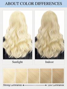 Seamless Clip Ins 9AM 丰盈发束 55克 1件装 S613 漂白金发 100% 高品质毛鳞片顺滑 Remy 真人发接发 无痕 PU 夹式接发 女士接发 - S613 - 查看 11