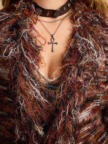 ROMWE EDITION 女士 Y2K 流苏性感开衫 - 彩色 - 查看 7