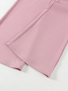 Sparklyn 2件套女童休闲时尚粉色蝴蝶结黑色上衣和粉色裤子运动服套装 - 彩色 - 查看 7