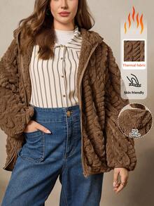 Zelara 大码女装秋冬航海风休闲装棕色冬季女装万圣节外出服装女装哥特式复古风女装大码女装麂皮束带衬衫海军风服装秋冬女装连衣裙 - 棕色 - 查看 10