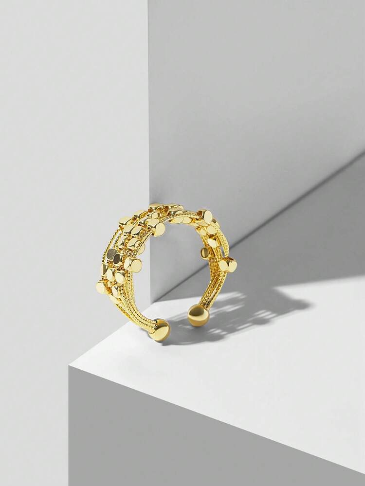 18K GOLD PLATED OPEN RING