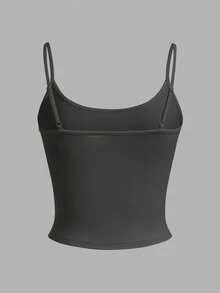 SHEIN EZwear 4 件套女士短款紧身休闲背心，适合夏季 - 彩色 - 查看 6