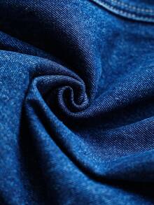 Manfinity EMRG 男式休闲做旧多口袋胸带牛仔背带工装裤