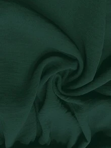 Firerie 大码休闲扭纹下摆长袖衬衫，绿色 - 墨綠色 - 查看 7