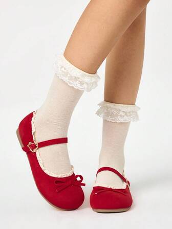 Kawaii Mocasines marrones para mujer, zapatos Mary Jane de punta cerrada, bailarinas planas con lazo estilo Lolita