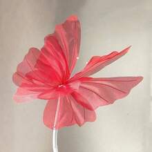 1pc Giant Artificial Flower Yarn Butterfly Poppy Flowers - 50cm/19.69inch Three-Dimensional Butterfly New Marriage Decor For Living Room, Bedroom And Balcony Home Decor Fake Butterfly, Wedding Part Venue Decoration - Multicolor - View 18