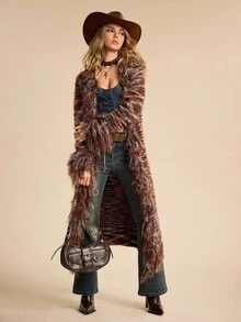 ROMWE EDITION 女士 Y2K 流苏性感开衫 - 彩色 - 查看 8