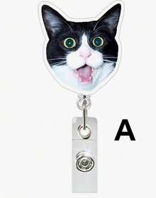 1 Túi đựng thẻ cảm xúc bằng acrylic có thể thu gọn, xoay được, dùng cho bác sĩ, y tá, móc khóa thẻ, khóa kéo dễ dàng. - Nhiều màu - Xem 4