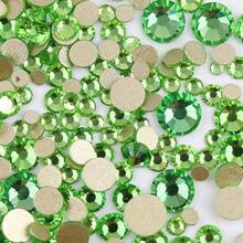 2-6 mm, 6 dimensiuni mixte, 1440 buc/pachet, auriu strălucitor, spate argintiu, spate plat, pietre decorative fără fixare termică, mărgele artistice cu diamant, strasuri, manichiură DIY, decorațiuni, brelocuri, pietre prețioase, consumabile - Dimensiuni mixte - Vizualizare 44