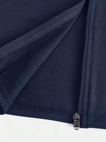 SHEIN Girlism Teen Girls Casual Elastic Half-Zip V-Neck Snug Fit Long Sleeve Tee, Basic Essential Autumn Winter Outerwear Fall