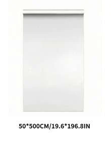 SHEIN 1 卷透明台面保护膜，防水、防油、耐热（450°F），自粘式覆盖，适用于厨房、橱柜、桌子、家具和大理石表面墙纸墙贴房间装饰墙贴 - 白色 - 查看 12