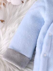 Bộ đồ liền thân dài tay thường ngày in hình gấu dễ thương dành cho bé trai sơ sinh/trẻ mới biết đi - Nhiều màu - Xem 3