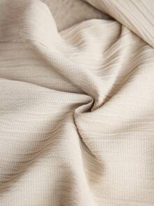 LanaWest 西部乡村风格女式纹理面料阔腿裤 - 咖啡棕 - 查看 7