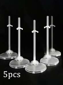 5/10/20 pezzi Supporto espositivo trasparente | Robusto e moderno | Senza alimentazione elettrica - Ideale per decorazione domestica e d'ufficio, supporto per statuine e bambole