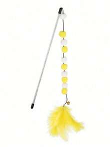 Giocattoli per gatti, palline di lana, giocattoli interattivi con fettuccia, bastoncini, palline di peluche colorate con campanellino, accessori per animali domestici