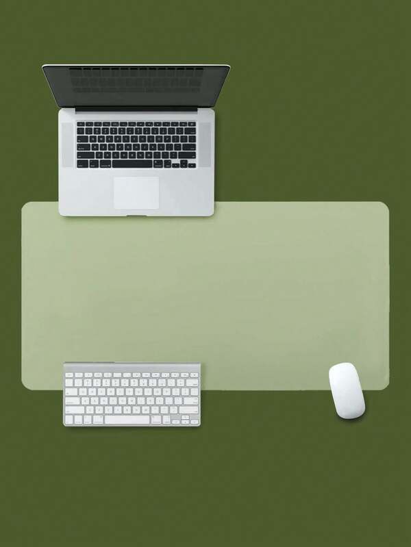 SHEIN 1 pieza Alfombrilla de ratón de cuero de 60cm/90cm, alfombrilla de escritorio impermeable y fácil de limpiar para computadora portátil, oficina, teclado