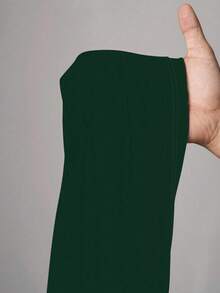 Slaydiva 休闲简约23个字母和数字图案女式T恤，适合夏季 - 綠色 - 查看 3