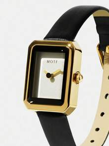 MOTF PREMIUM Đồng hồ thạch anh kim vuông - màu đen - Xem 4