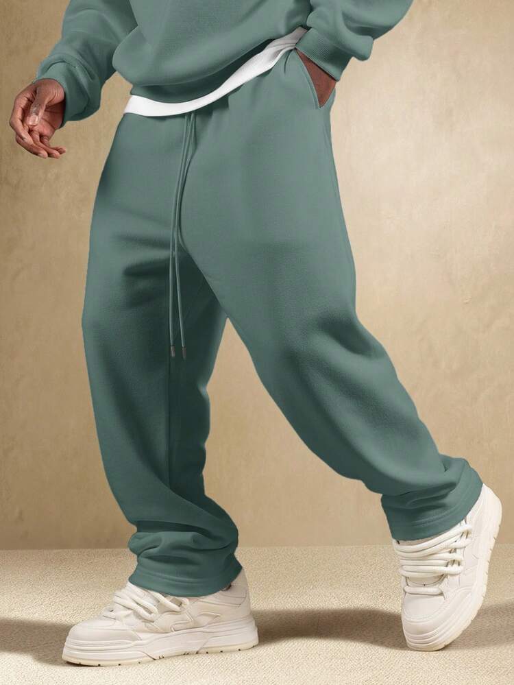 Jogginghose mit tiefem Schritt und elastischem Kordelzug in der Taille