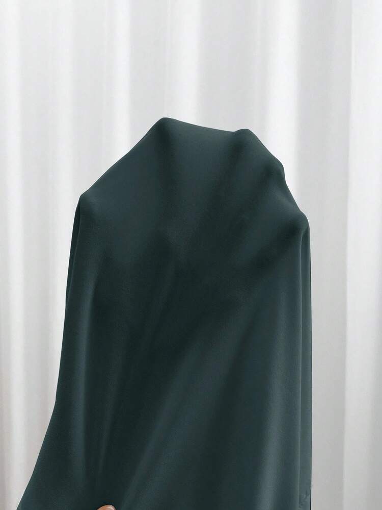 SHEIN Essnce Plus-Size Shirt Dress, Black Dress, High-Slit Long-Sleeved Dress,Long Sleeve Shirt Black Dress Funeral,Long Sleeve Dress - Dark Green - View 7