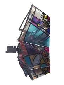 SHEIN 1 件透明折叠自动雨伞，紧凑坚固耐用的设计，适合学生使用 - 透明彩色 - 查看 6