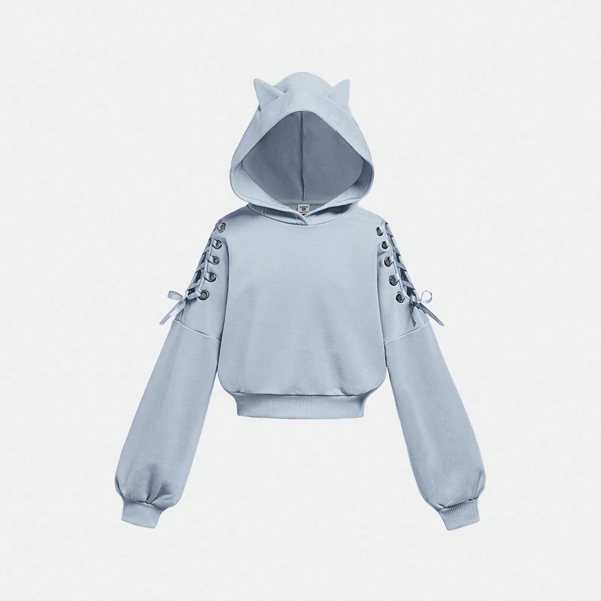 Sudadera con capucha de estilo callejero de moda para niña preadolescente en Halloween, de manga larga con cordón, sudadera casual con lazo, sudader
