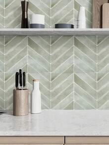 SHEIN 10/20片 11.4英寸 X 9英寸 可剥离粘贴壁纸 - 3D软凝胶可剥离粘贴柔性防水瓷砖，适用于厨房、浴室、易清洁墙面和淋浴房瓷砖。家居装饰，节日装饰。房间装饰 墙面装饰 浴室装饰 卧室装饰 房间装饰用品 客厅装饰 家居装饰 客厅墙纸 墙贴 墙贴 - 彩色 - 查看 6