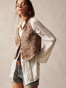 Bohemela Casual Embroidery Decor Colorblock Women Camisole