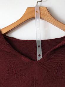 Linhara Plus Size Women Hooded Casual Elegant Pullover Sweater Top