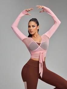 Innovista 芭蕾风格网眼三件套女士套装 色块对比缝线 运动套装 精致双色设计 运动服 运动装 训练透气运动短款上衣 文胸 长袖 T 恤 提臀紧身裤 手机卡口袋 下装两件套 日常瑜伽 自行车骑行 HIIT 办公室到法院 早午餐到健身房 运动休闲 运动 露背 网眼透气 镂空 有氧运动 跑步 CrossFit 户外运动 健康 TT IG 节日 Reel Ready FYP INSTA OOTD 棕粉色健身表现装备 极简主义 自然色调 干净女孩 普拉提公主 影响者时尚 百搭服装 日常穿着 耐用奢华品质 高级拉丁 欧洲柔美女孩 更年期友好 返校活力秋季健身系列平台热销 Lulu 替代品 质量、价格实惠、预算友好、健身服、体育训练、有氧运动、Gymtok 秋季 - 咖啡棕 - 查看 9