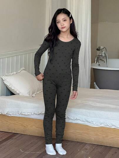 DAZY 青少年女孩休闲家居服睡衣，秋季