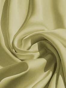 Franclia 女式纯色褶皱领口短袖优雅褶皱连体裤，夏季 - 綠色 - 查看 4