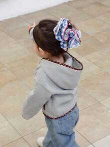 DAZY Baby Girls' Korean Style Contrast Color Ruffle Sweatshirt Fall,Winter Toddler Girls Clothes - Apricot - View 5