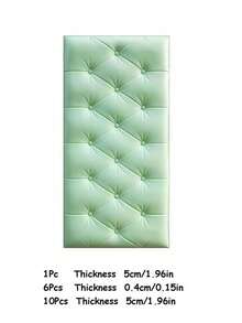 SHEIN 13.77*27.55英寸 3D 压花泡沫墙纸，仿皮革纹理，柔软有纹理（厚度 0.4 厘米/0.16 英寸），自粘泡沫墙贴，房间装饰墙面装饰墙贴