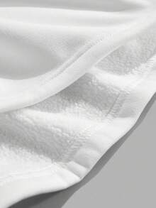 Manfinity ZONE917 Box-Cut Cropped Dark Purple Flame Gothic Skull Cross Pattern Fleece Hoodie