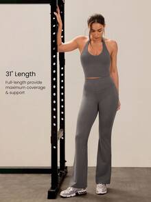 GLOWMODE 31" PeakBum Powersculpt™-Air Play The Flare Sweat-Wicking Cool Feel Butt-Lifting Leggings High Impact Workout Running Training Fall Winter